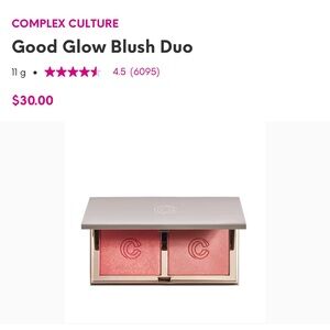 NWT Ipsy Complex Culture Blush Duo